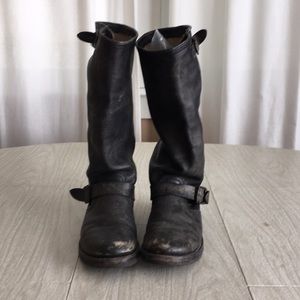 Frye Veronica slouch boot antique black sz 9